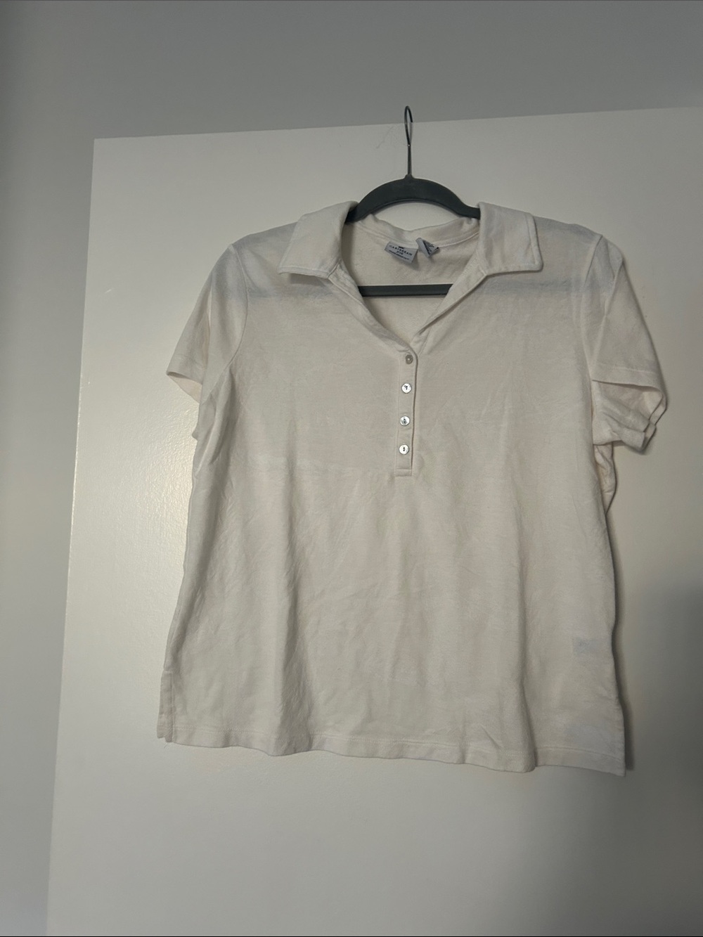Caribbean Joe Cream Short-Sleeve Polo Top